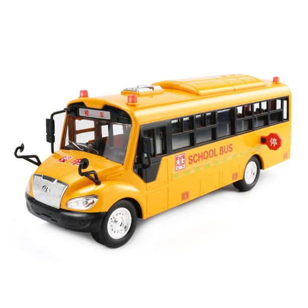 City Bus Toy Bus Model Toy Plastic/&Metal for Toddlers for Children Pull Back Car 1:48 Scale School Bus Toy red